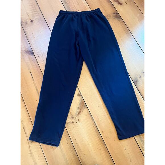 Yellow Stone National Park Sweat Pants. Drawstring. Medium. Navy. Fleece lined - Picture 2 of 5